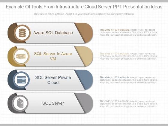 Example Of Tools From Infrastructure Cloud Server Ppt Presentation Ideas Example Of Tools From Infrastructure Cloud Server Ppt Presentation Ideas