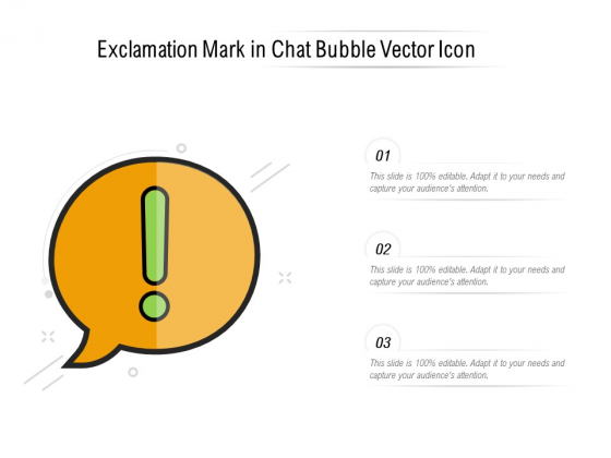 Exclamation Mark In Chat Bubble Vector Icon Ppt PowerPoint Presentation Model Mockup PDF