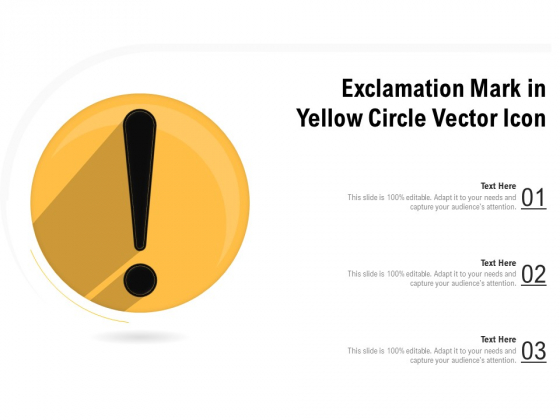 Exclamation Mark In Yellow Circle Vector Icon Ppt PowerPoint Presentation Summary Inspiration PDF