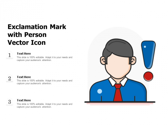 Exclamation Mark With Person Vector Icon Ppt PowerPoint Presentation Inspiration Slides PDF