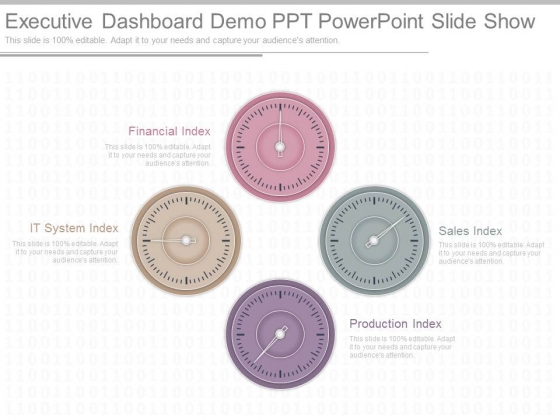 Executive Dashboard Demo Ppt Powerpoint Slide Show