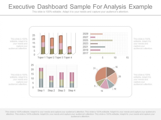 Executive Dashboard Sample For Analysis Example