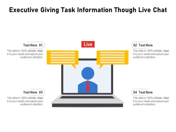 Executive Giving Task Information Though Live Chat Ppt PowerPoint Presentation Gallery Visual Aids PDF Executive Giving Task Information Though Live Chat Ppt PowerPoint Presentation Gallery Visual Aids PDF