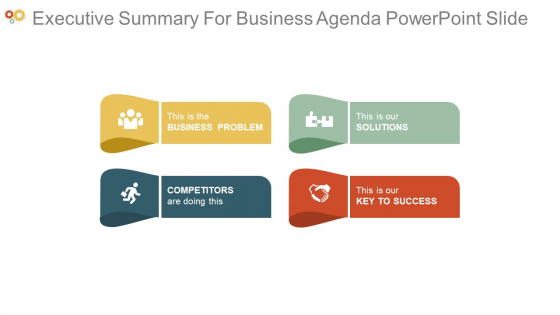 Executive Summary For Business Agenda Powerpoint Slide