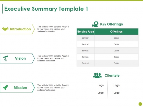 Executive Summary Template 1 Ppt PowerPoint Presentation Show Images Executive Summary Template 1 Ppt PowerPoint Presentation Show Images