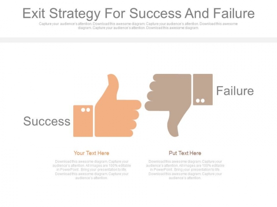Exit Strategy For Success And Failure Ppt Slides Exit Strategy For Success And Failure Ppt Slides
