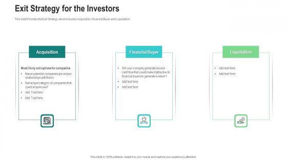 Exit Strategy For The Investors Ppt Inspiration Show PDF Exit Strategy For The Investors Ppt Inspiration Show PDF
