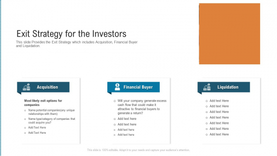 Exit Strategy For The Investors Structure PDF Exit Strategy For The Investors Structure PDF