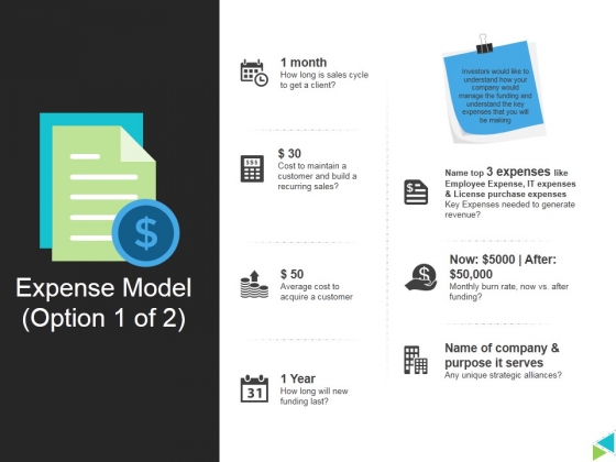 Expense Model Template 1 Ppt PowerPoint Presentation Outline Sample Expense Model Template 1 Ppt PowerPoint Presentation Outline Sample