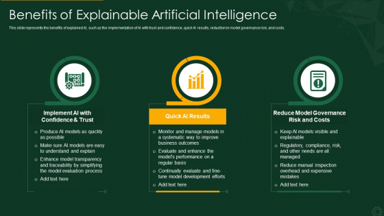 Explainable AI XAI Frameworks IT Benefits Of Explainable Artificial Intelligence Brochure PDF Explainable AI XAI Frameworks IT Benefits Of Explainable Artificial Intelligence Brochure PDF