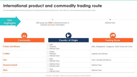 Export Management Company Profile International Product And Commodity Trading Route Download PDF