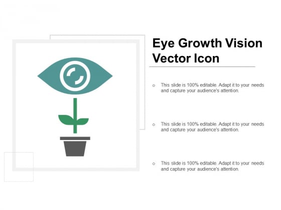 Eye Growth Vision Vector Icon Ppt PowerPoint Presentation Styles Graphics Download