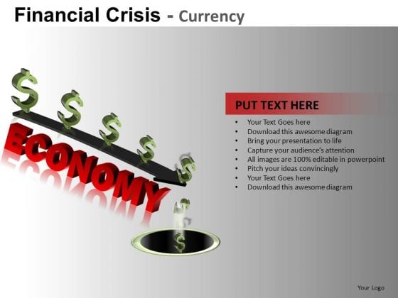 Economy Down The Drain PowerPoint Slides Economy Down The Drain PowerPoint Slides