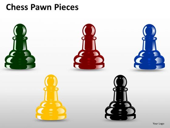 Editable Chess Pawn Pieces PowerPoint Slides And Ppt Diagram Templates
