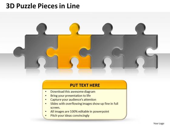 Editable Colors 3d Puzzle Pieces In Line PowerPoint Slides And Ppt Diagram Templates Editable Colors 3d Puzzle Pieces In Line PowerPoint Slides And Ppt Diagram Templates