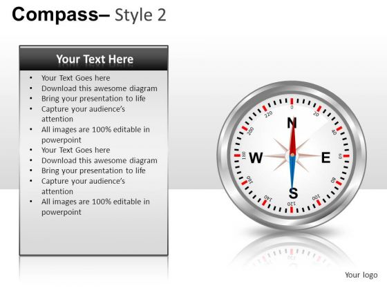 Editable Compass 2 PowerPoint Slides And Ppt Diagram Templates Editable Compass 2 PowerPoint Slides And Ppt Diagram Templates