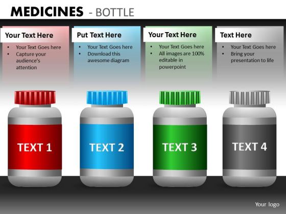 Editable Medical Bottles PowerPoint Template Medicines Ppt Slide Editable Medical Bottles PowerPoint Template Medicines Ppt Slide