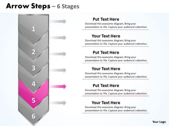 Editable Ppt Template Vertical Stages Illustrated Through Arrow 6 Image Editable Ppt Template Vertical Stages Illustrated Through Arrow 6 Image