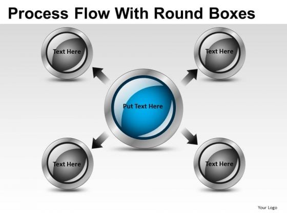 Editable Process Flow With Round Boxes PowerPoint Slides And Ppt Diagram Templates