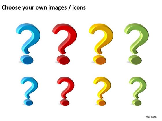 Editable Question Marks Clipart PowerPoint Slides