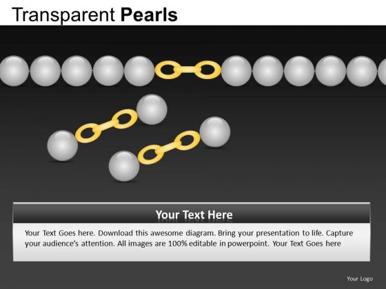 Editable Transparent Pearls PowerPoint Slides And Ppt Diagram Templates