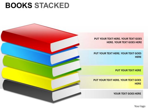 Education Books PowerPoint Graphics Design Slides