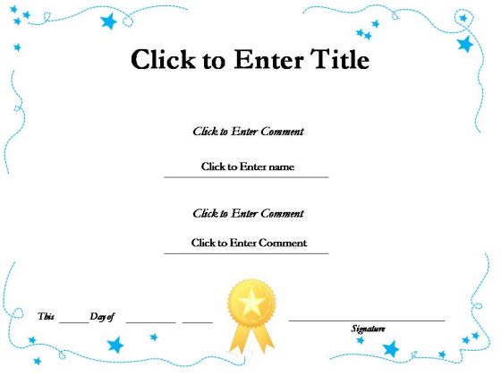 Education Recognition Certificate PowerPoint Templates