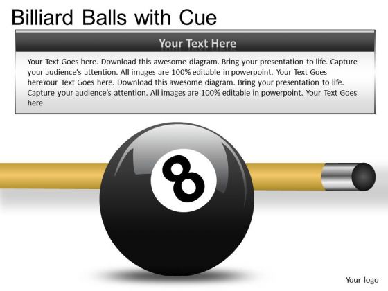 Eight Ball With Cue PowerPoint Slides And Ppt Diagram Templates