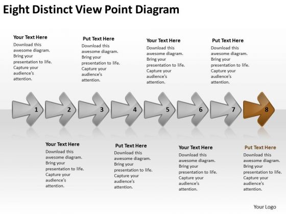 Eight Distinct View Point Diagram Business Flow Chart PowerPoint Free Slides Eight Distinct View Point Diagram Business Flow Chart PowerPoint Free Slides