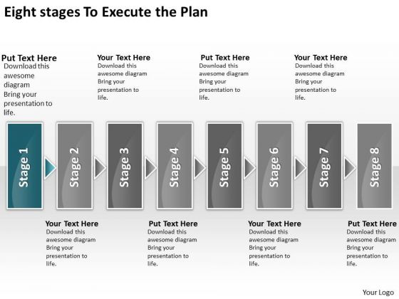Eight Stages To Execute The Plan Freeware Flowchart PowerPoint Templates Eight Stages To Execute The Plan Freeware Flowchart PowerPoint Templates