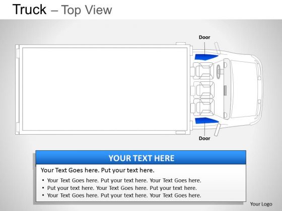 Element Blue Truck Top View PowerPoint Slides And Ppt Diagram Templates Element Blue Truck Top View PowerPoint Slides And Ppt Diagram Templates