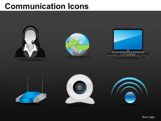 Equipment Communication Icons PowerPoint Slides And Ppt Diagram Templates