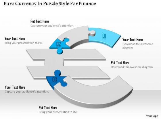 Euro Currency In Puzzle Style For Finance Presentation Template Euro Currency In Puzzle Style For Finance Presentation Template