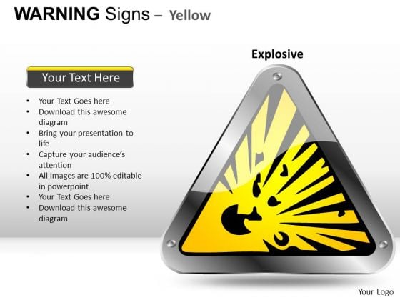 Exploding Warning Signs PowerPoint Slides And Ppt Diagram Templates Exploding Warning Signs PowerPoint Slides And Ppt Diagram Templates