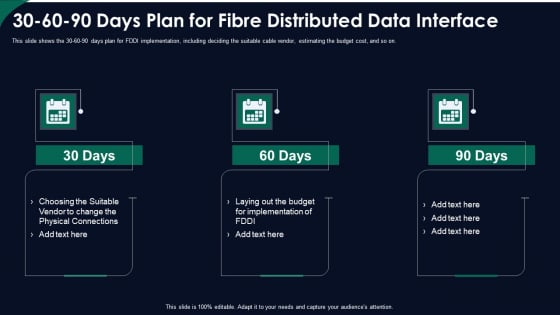 FDDI Network Standard IT 30 60 90 Days Plan For Fibre Distributed Data Interface Ppt Inspiration Diagrams PDF FDDI Network Standard IT 30 60 90 Days Plan For Fibre Distributed Data Interface Ppt Inspiration Diagrams PDF