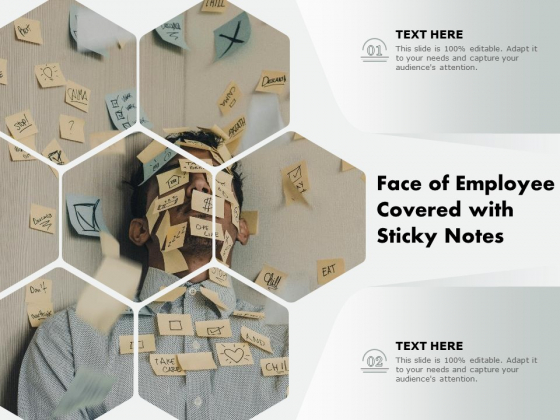 Face Of Employee Covered With Sticky Notes Ppt PowerPoint Presentation Professional Outline PDF