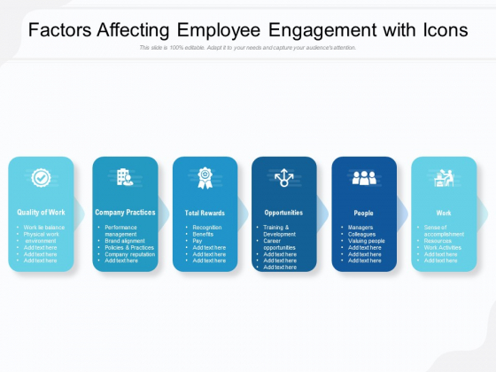 Factors Affecting Employee Engagement With Icons Ppt PowerPoint Presentation Outline Infographic Template PDF Factors Affecting Employee Engagement With Icons Ppt PowerPoint Presentation Outline Infographic Template PDF