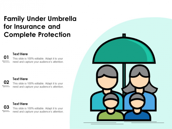 Family Under Umbrella For Insurance And Complete Protection Ppt PowerPoint Presentation Gallery Slides PDF Family Under Umbrella For Insurance And Complete Protection Ppt PowerPoint Presentation Gallery Slides PDF
