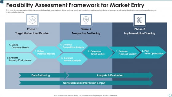 Feasibility Assessment Framework For Market Entry Background PDF