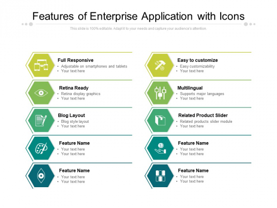Features Of Enterprise Application With Icons Ppt PowerPoint Presentation Ideas Format Ideas Features Of Enterprise Application With Icons Ppt PowerPoint Presentation Ideas Format Ideas