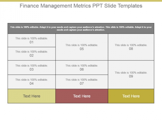 Finance Management Metrics Ppt Slide Templates Finance Management Metrics Ppt Slide Templates