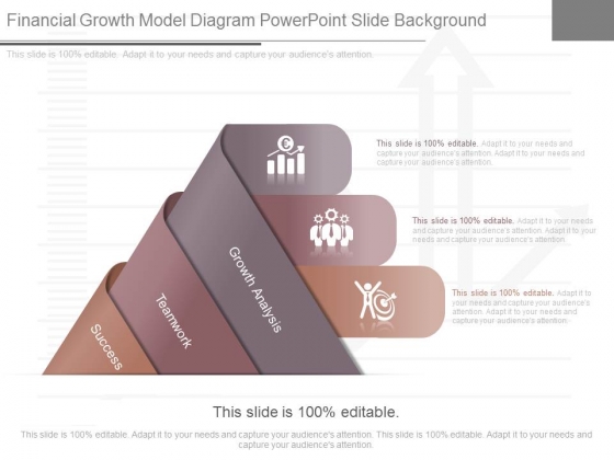 Financial Growth Model Diagram Powerpoint Slide Background