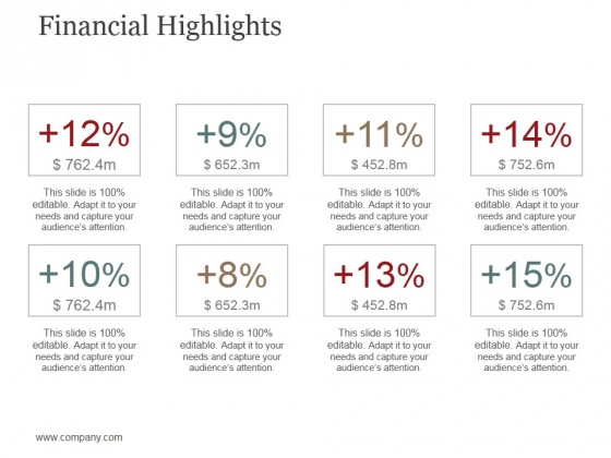 Financial Highlights Template 1 Ppt PowerPoint Presentation Icon Brochure Financial Highlights Template 1 Ppt PowerPoint Presentation Icon Brochure