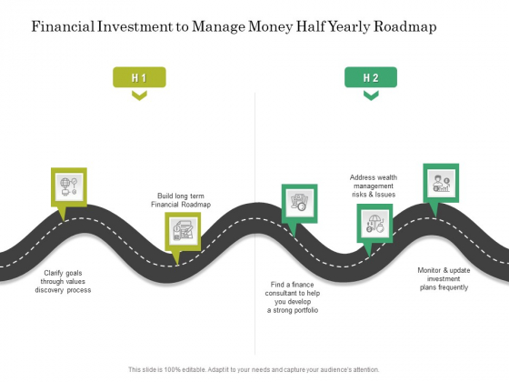 Financial Investment To Manage Money Half Yearly Roadmap Structure Financial Investment To Manage Money Half Yearly Roadmap Structure