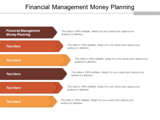 Financial Management Money Planning Ppt Powerpoint Presentation Icon Inspiration Cpb
