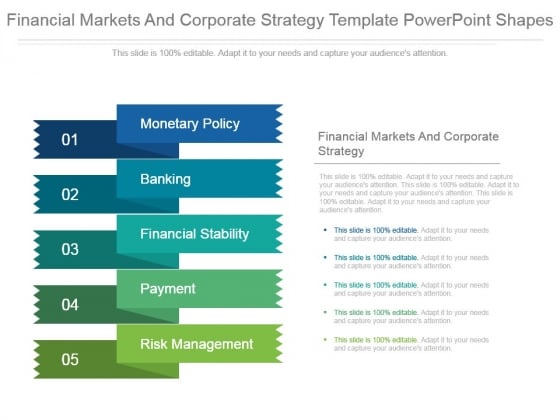 financial markets and corporate strategy template powerpoint shapes strategy document template powerpoint