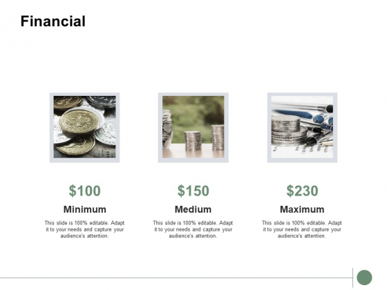 Financial Minimum Medium Ppt PowerPoint Presentation Infographics Skills