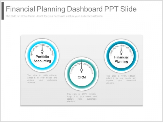 Financial Planning Dashboard Ppt Slide Financial Planning Dashboard Ppt Slide