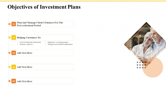 Financial Plans For Retirement Planning Objectives Of Investment Plans Ppt Summary Gallery PDF Financial Plans For Retirement Planning Objectives Of Investment Plans Ppt Summary Gallery PDF