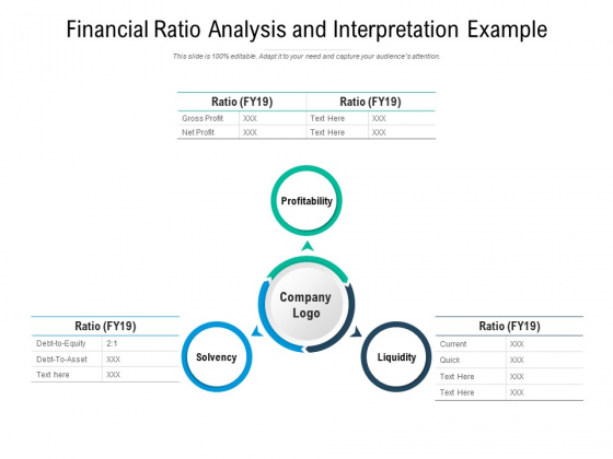 Financial Ratio Analysis And Interpretation Example Ppt PowerPoint Presentation Layouts Professional